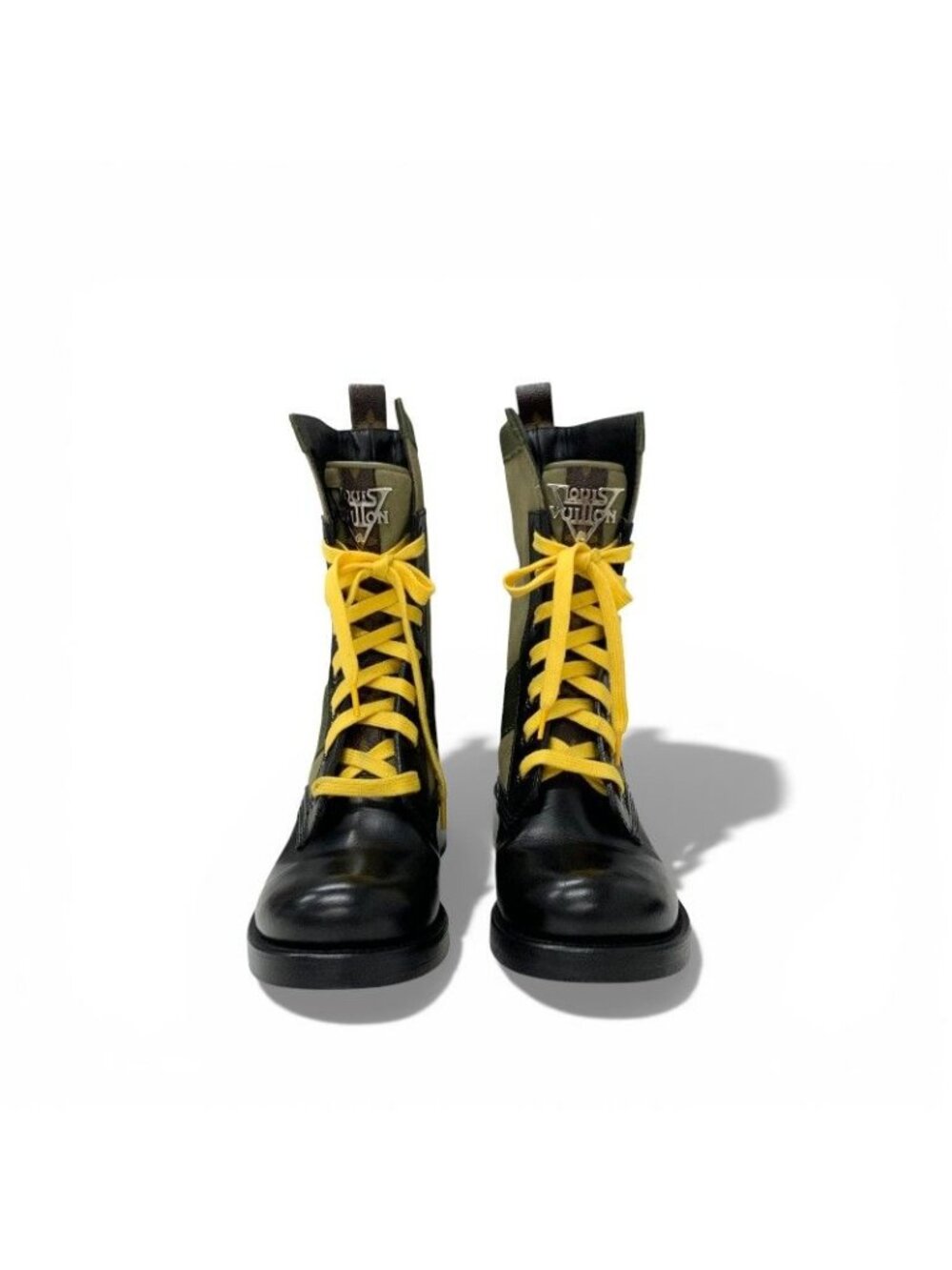 Louis Vuitton Metropolis Line Monogram Boots Short Shoes Leather Canvas Black - Picture 2 of 9